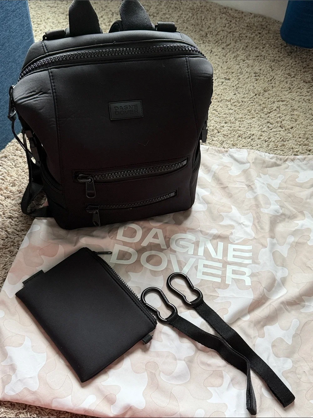 Dagne Dover Black Compact backpack Baby Bag